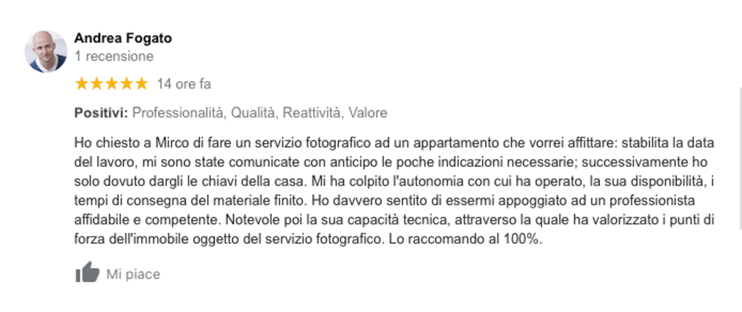Fotografo trentino immobiliare recensione