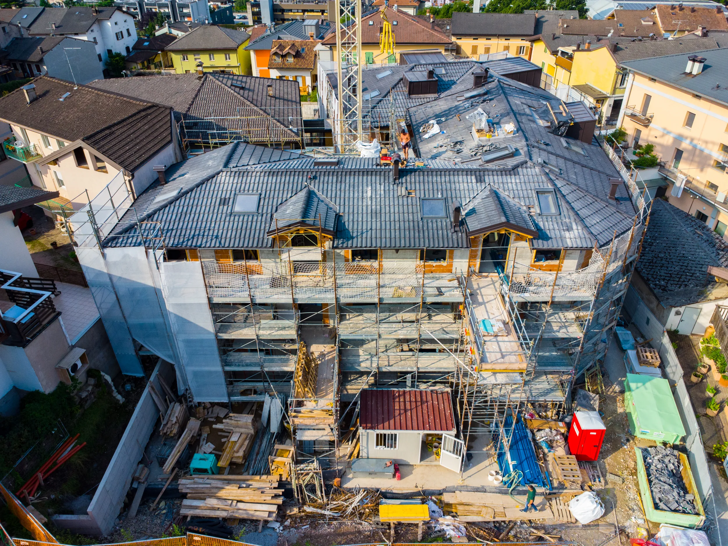 fotografo drone cantiere trentino